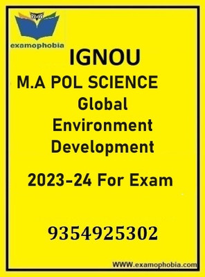 IGNOU MA Pol Science Global Environment Development(Hard Copy, IGNOU)