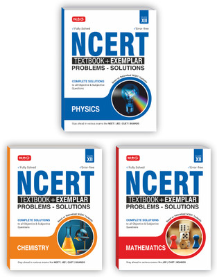 MTG NCERT Textbook + Exemplar Problem Solutions Class 12 Physics, Chemistry & Mathematics (Set Of 3 Books) | Complete Solutions To All Objective & Subjective Questions(Paperback, Mtg Editorial Board)