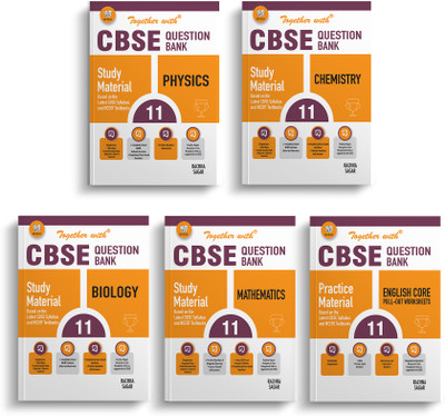 Together With CBSE Question Bank Class 11 English Core (POW), Physics, Chemistry, Biology, Mathematics Exam 2024 Based On Latest Pattern(Paperback, Rachna Sagar)
