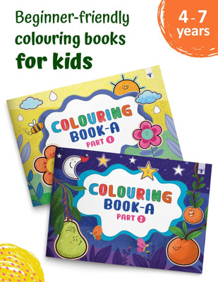 Colouring And Drawing Books For Kids A1 And A2 For 2 To 5 Year Old | Perfect Gift For Preschool, Nursery, Early Learners And Kindergarten Children | Pack Of 2(Paperback, Content Team at Target Publications)