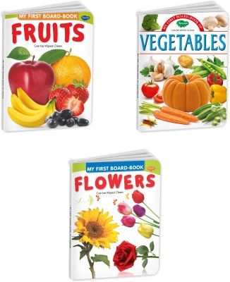 Sawan Present Set Of 3 Board Books | My First Board Book Series | Fruits, Vegetables & Flowers(Board Book, Manoj Publications Editorial Board)