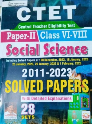 CTET Paper-II Class VI-VIII Social Science 2011-2023 Solved Papers 28 Sets(Paperback, Kiran)