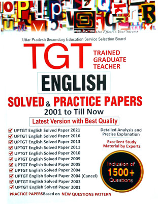 UPSESSB TGT (Trained Graduate Teacher) English | 11 Solved Papers From 2001 To Present | 5 Practice Sets - SD Publication(Paperback, COMBO BOOKS & Team)