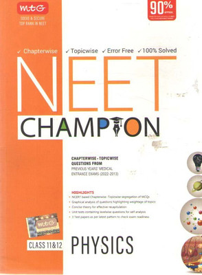 Mtg Neet Champion Physics Class-11 & 12(Paperback, MTG EXPERT TEAM)