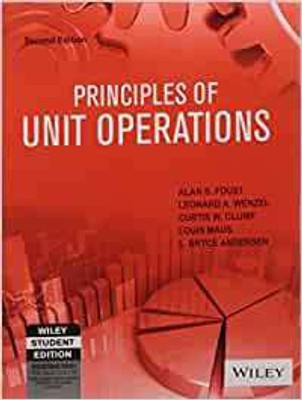 Principles Of Unit Operations, 2nd Ed(Paperback, L. Bryce Andersen Alan S. Foust)