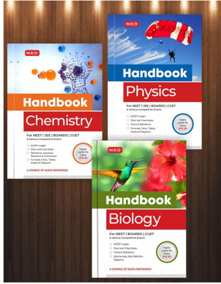 MTG Handbook Of Physics, Chemistry & Biology For NEET, CUET, Boards & Various Competitive Exams (Class 11 & 12) - NCERT Insight | Short And Crisp Notes | Formulae (Set Of 3 Books) 2023-24(Paperback, MTG Editorial Board)