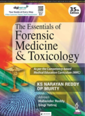 The Essentials Of Forensic Medicine & Toxicology KS Narayan Reddy Op Murty 35th Edition(Paperback, JMD books)