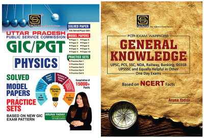 GIC PGT Pravakta Physics Solved Paper & Model Papers & Practice Sets + General Knowledge Exam Warrior Series (English)(Paperback, Aruna Yadav)