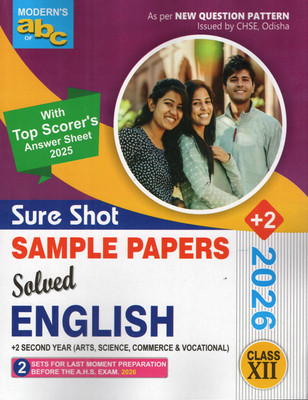Modern’s ABC Sure Shot Sample Papers Solved English Class 12 | CHSE Odisha +2 Second Year (Arts, Science, Commerce & Vocational) | Based On New Question Pattern 2026 With Top Scorer’s Answer Sheet(Paperback, MODERN PUBLISHERS)