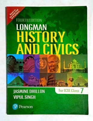 Longman History And Civics For Icse Class -7 (Old Used Book)(Paperback, Jasmine Dhillon, Vipul Singh)