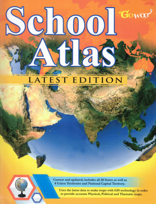 School Atlas | Latest Edition With Physical, Political & Thematic Maps | Educational Reference Book For Students(Paperback, Generic)