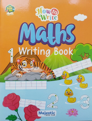 How To Write Maths Writing Book For All Children, Kids | Writing Counting(1-50) Book For Kids | Exercise 1-50 | Number Writing Book For Kids | ETC(Paperback, Majestic Book Club)