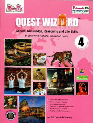 Quest Wizard, General Knowledge, Reasoning & Life Skills, Edusoft For Class-4(Paperback, Edusoft Team)