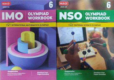 Class 6: Olympiad Workbook Combo For NSO-IMO (Set Of 2 Books) (Paperback, MTG Editorial Board) 2023-24(Paperback, NA)