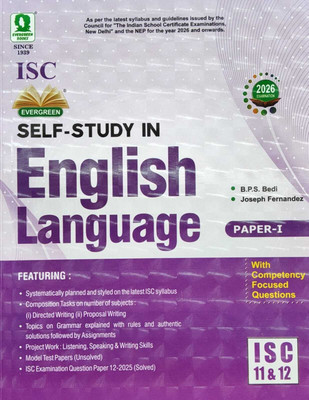 Evergreen ISC Self Study In English Language - Paper 1 - Class 11 & 12 ( New Syllabus )(Paperback, JOSEPH FERNANDEZ)