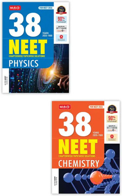 MTG 38 Years NEET Previous Year Solved Question Papers Physics, Chemistry PYQs Chapterwise Topicwise Solutions For 2025-2026 Exam (Set Of 2 Books)(Paperback, MTG Editorial Board)