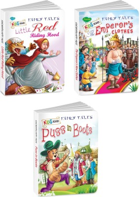 Sawan Present Set Of 3 Books | Kids Board Fairy Tales | The Emperor's New Clothes, Little Red Riding Hood And Puss In Boots(Board Book, Manoj Publications Editorial Board)