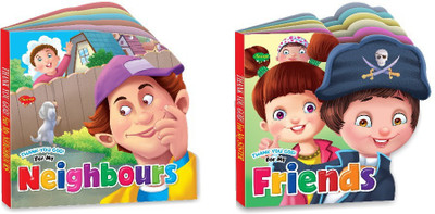Sawan Present Set Of 2 Thank You God Story Books Of My Neighbours & My Friends | Board Book(Hardcover, Sawan)