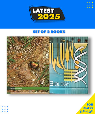 NCERT Biology Textbook For Class -11 And Class -12 Set Of 2 Books 2022 EDITION Paperback, NCERT Paperback, NCERT|New Latest Edition For 2025-2026(Paperback, NCERT)