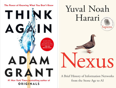 Combo Of 2 Books: Think Again + Nexus(Paperback, Adam Grant and Yuval Noah Harari)