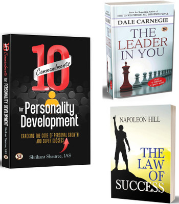 10 Commandments For Personality Development + The Leader In You + The Law Of Success | Unlock Your Leadership Potential, Inspire Others, And Achieve Personal And Professional Success Through Self-Awareness And Strategic Growth (Set Of 3 Books In English)(Paperback, Shrikant Shastree (IAS), Dale Carn