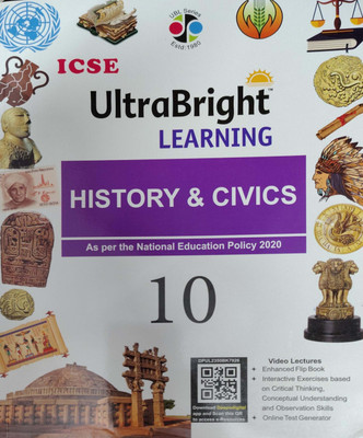 ICSE Ultrabright Learning History & Civics Class 10(Pepper back, Dr Bina Biswas)