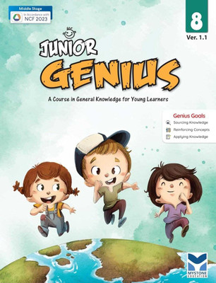 Junior Genius For Class - 8 Ver.1 (A Course In General Knowledge For Young Learners)(Paperback, Ajay Poonia)