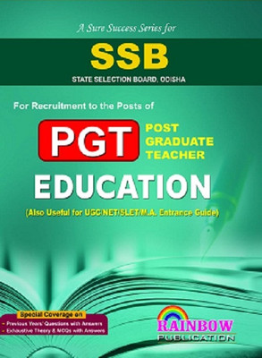 SSB EDUCATION (PGT) Post Graduate Teacher Also Useful For UGC/NET/SLET/M.A. Entrance Guide(Paperback, Rainbow Group of Wirtes)