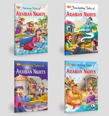 Tales Of The Arabian Nights, Fascinating Tales Of The Arabian Nights, Favourite Tales Of The Arabian Nights, Interesting Tales Of The Arabian Nights | Set Of 4 Story Books Famous By Sawan(Paperback, Manoj Publications Editorial Board)
