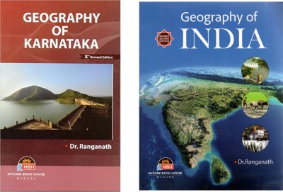 Dr. Ranganath Sir Competitive Exam Books|Geography Of Karnataka + Geography Of India|Set Of 2 Books|(Paperback, Dr. Ranganath)