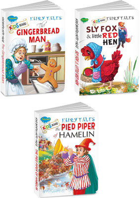 Sawan Present Set Of 3 Books | Kids Board Fairy Tales | The Gingerbread Man, Sly Fox Little Red Hen And The Pied Piper Of Hamelin(Board Book, Manoj Publications Editorial Board)