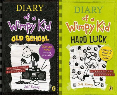 Diary Of A Wimpy Kid: Hard Luck + Diary Of A Wimpy Kid: Old School(Paperback, Jeff Kinney)