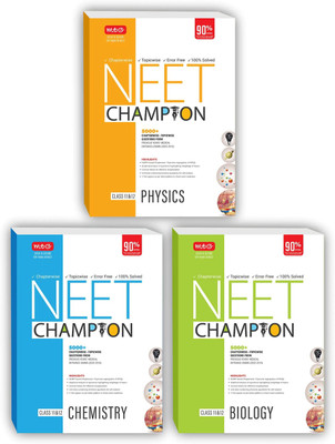 MTG NEET Champion Combo (Physics + Chemistry + Biology) Latest Revised Edition 2023 - NCERT Based Chapterwise Topicwise Segregation Of MCQs, Concise Theory & 5000+ Topicwise Questions From Last 10 Years Medical Entrance Exam(Paperback, MTG NEET EXPEART TEAM)