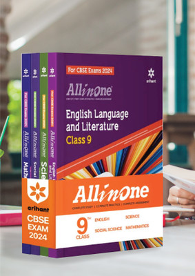 All In One Class 9th Science, Mathematics, Social Science, English For CBSE Exam 2024 (Set Of 4 Books)(Paperback, Brijesh Dwevedi, Jitendra Gupta, Heena Sharma, Sristhi Agarwal, Aditya Raj)
