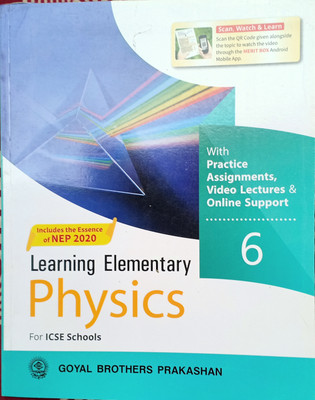 Learning Elementary Physics For ICSE Schools Class 6(Pepper back, V.k sally)