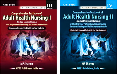 Comprehensive Textbook Of Adult Health Nursing Volume-I, II (Medical Surgical Nursing) (Set Of 2 Books) [New Edition 2023](Paperback, MP Sharma)