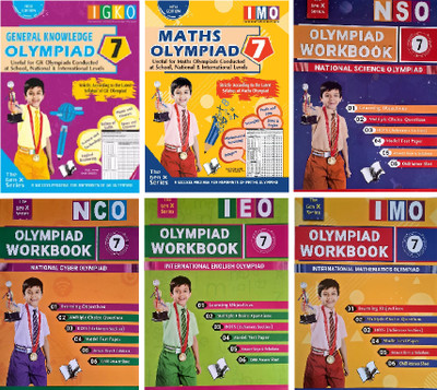 International Maths Olympiad,. International General Knowledge Olympiad - Class - 7(With OMR Sheets) & Math, Science, English, Cyber Workbook(Paperback, Prasoon Kumar)