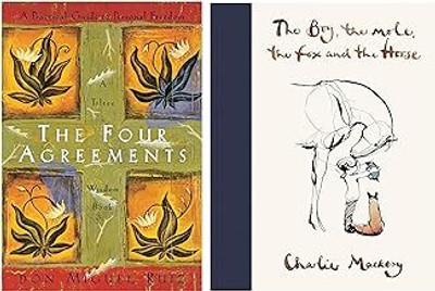 The Four Agreements: A Practical Guide To Personal Freedom & The Boy, The Mole, The Fox And The Horse(Paperback, Don Miguel Ruiz and Janet Mills, Charlie Mackesy)
