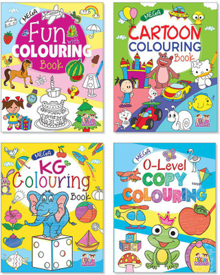 Mega Colouring A Set Of 4 Books(Paperback, Infinity Team)
