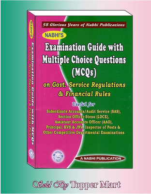 Nabhi’s Examination Guide With Mcq On Govt. Services & Financial Rules Edition 2024(Paperback, NABHI PUBLICATION)