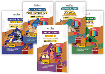 Educart CBSE Class 9 Sample Papers 2022-23 Bundle - Science, Maths, Social Science, English And Hindi B (5 Books) 2022(Paperback, Educart)