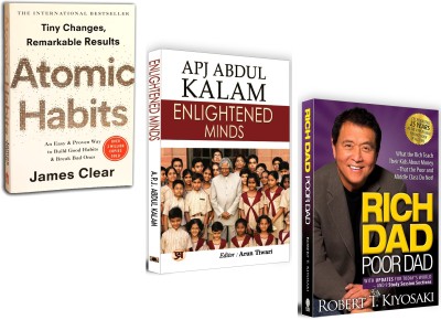 Enlightened Minds: Dr. APJ Abdul Kalam + Atomic Habits: James Clear + Rich Dad Poor Dad: Robert T. Kiyosaki | Empower Your Thinking, Transform Your Habits And Build Financial Freedom | Set Of 3 Books(Paperback, A.P.J. Abdul Kalam, James Clear, Robert T. Kiyosaki)