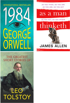 1984 + As A Man Thinketh + The Greatest Short Stories Of Leo Tolstoy (Paperback)(Paperback, General Press)