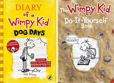 Set Of 2 (Two) Books Of Diary Of A Wimpy Kid : Dog Days, Do It Yourself Book(Paperback, Jeff Kinney)
