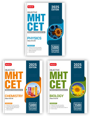 MTG Objective MHT CET Physics, Chemistry, Biology Book For 2025 Exam | 13500+ PCB MCQs With Previous 5 Years Chapterwise Topicwise Questions (PYQs) & Mock Test Papers (Set Of 3)(Paperback, MTG Editorial Board)