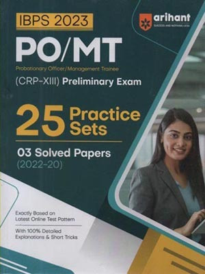 Arihant Ibps 2023 Po/mt (Crp-13) Preliminary Exam 25 Practice Sets, 03 Solved Papers(2022-20)(Paperback, EXPERT TEAM)