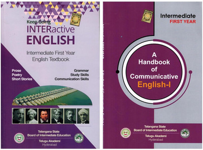 INTERactive ENGLISH - Intermediate First Year English Textbook With Handbook Of Communicative English I ( SET Of 2 BOOKS )(Paperback, AKADEMI)