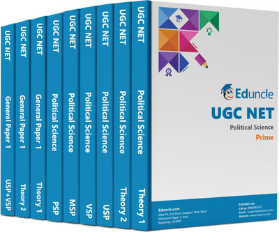 NTA UGC NET/SET/JRF Political Sciences Complete Theory + Test Series, Study Material For Paper 1 & 2, Practice Questions With Solutions (Set Of 09 Books)- Latest Edition By Eduncle(Paperback, Eduncle)