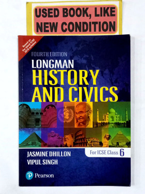 Longman History And Civics For Icse Class-6(Old Book)(Paperback, JASMINE DHILLON, VIPUL SINGH)