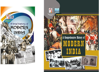 A Brief History Of Modern India + A Comprehensive History Of Modern India | UPSC Civil Services Exam | State Administrative Exam | UGC NET / SLET | Combo Pack Of – 2(Paperback, Rajiv Ahir, Spectrum Books)